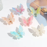 DOUBLE LAYER BUTTERFLY GRADIENT PEARL HAIRPIN_CWAHA2195