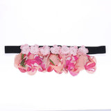 FLORAL ELASTIC WAIST BELT FOR WOMEN HANDMADE CHIC_CWMM6422