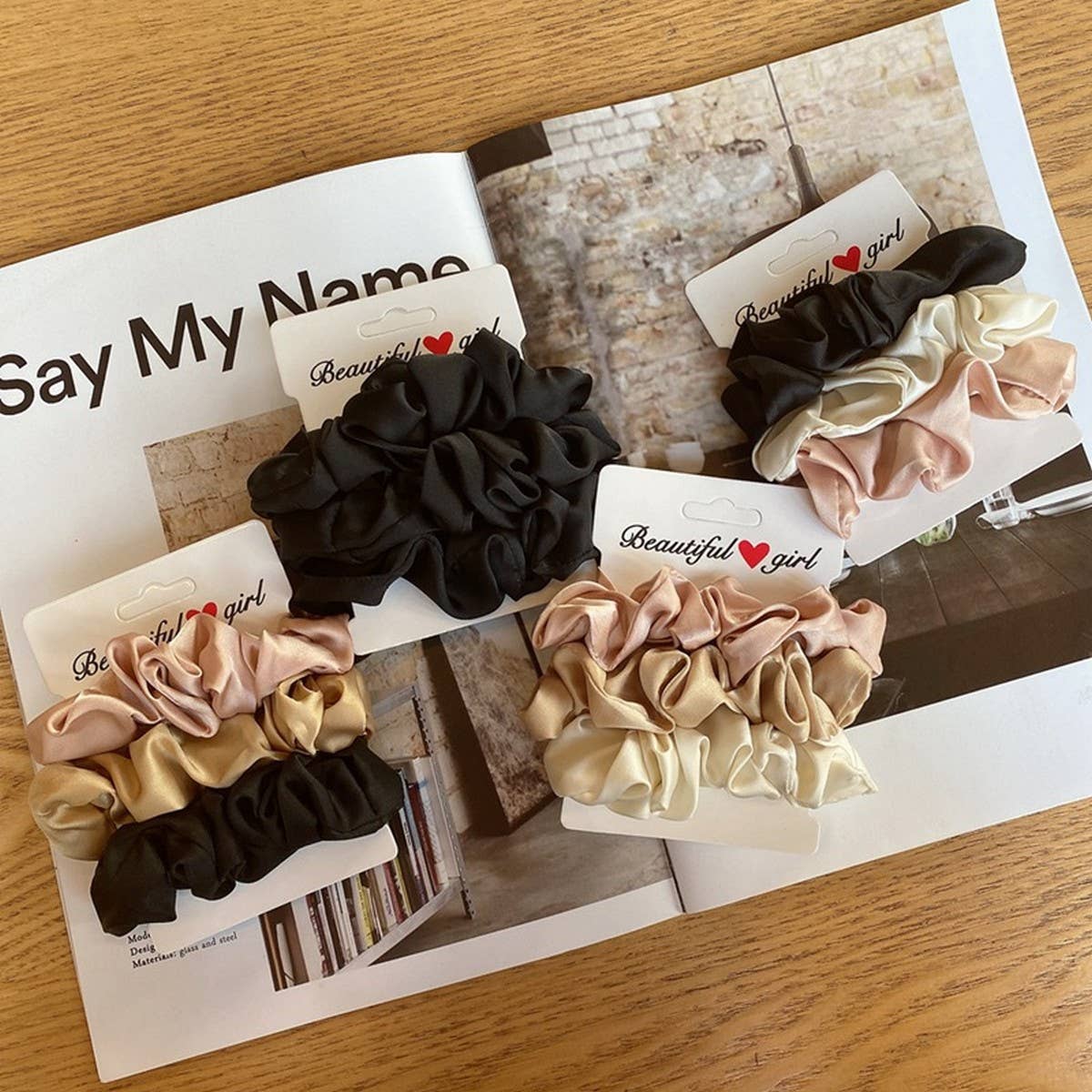 ELEGANT AND EXQUISITE FRENCH HAIR SCRUNCHIES_CWAHA2730