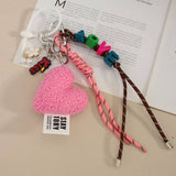 PLUSH HEART LOVE BAG CHARM FASHION CHIC_CWMM7560