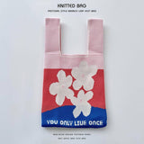 Flower Series Versatile Knitted Bag