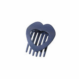 Cwaha07446_Flat Heart Hair Claw Clip Strong Grip For Women