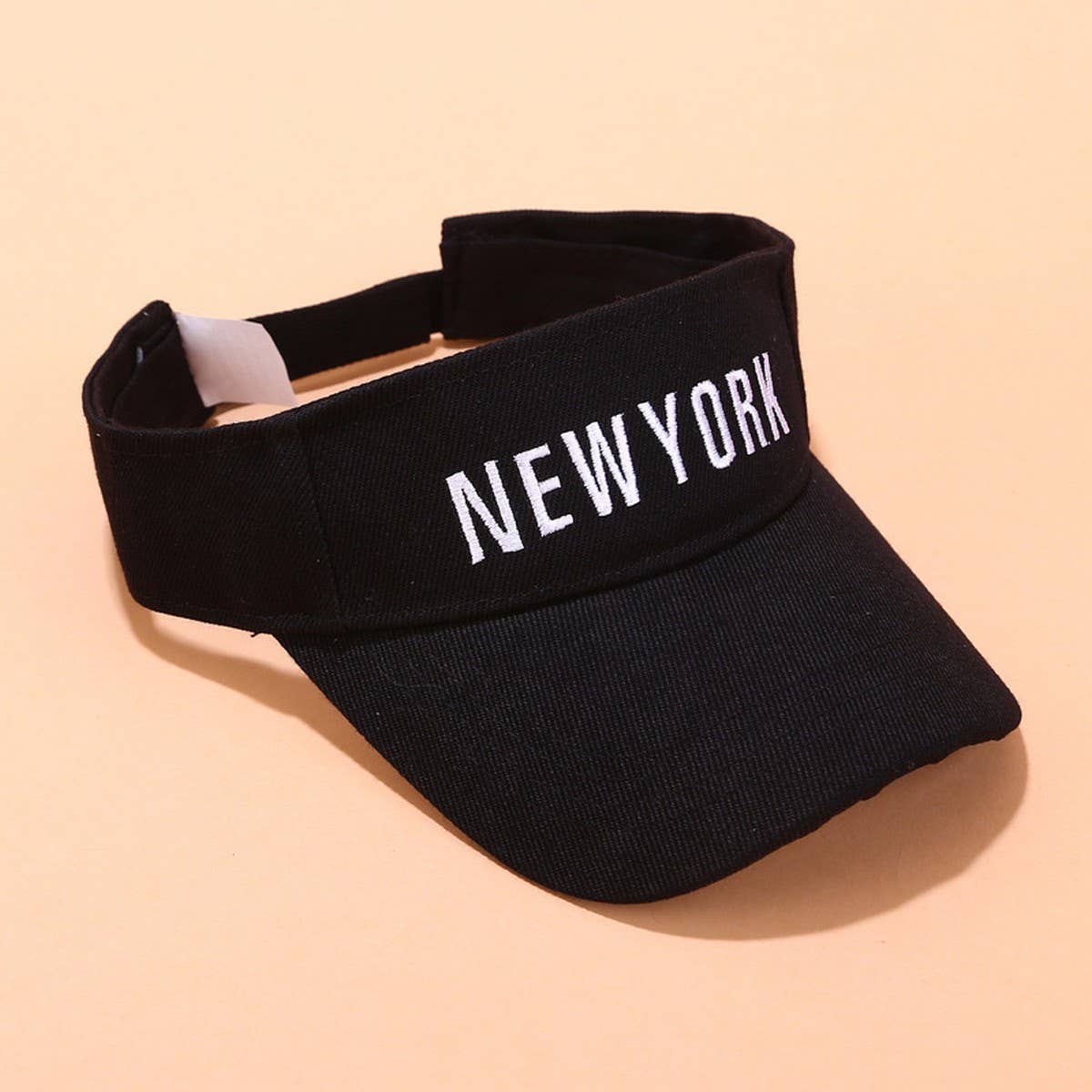 EMBROIDERED LETTER VISOR HAT SUMMER SUNSHADE CAP_CWAH3284