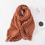 FASHION WARM CROSS WARP KNITTED PLAID SCARF_CWASC0399