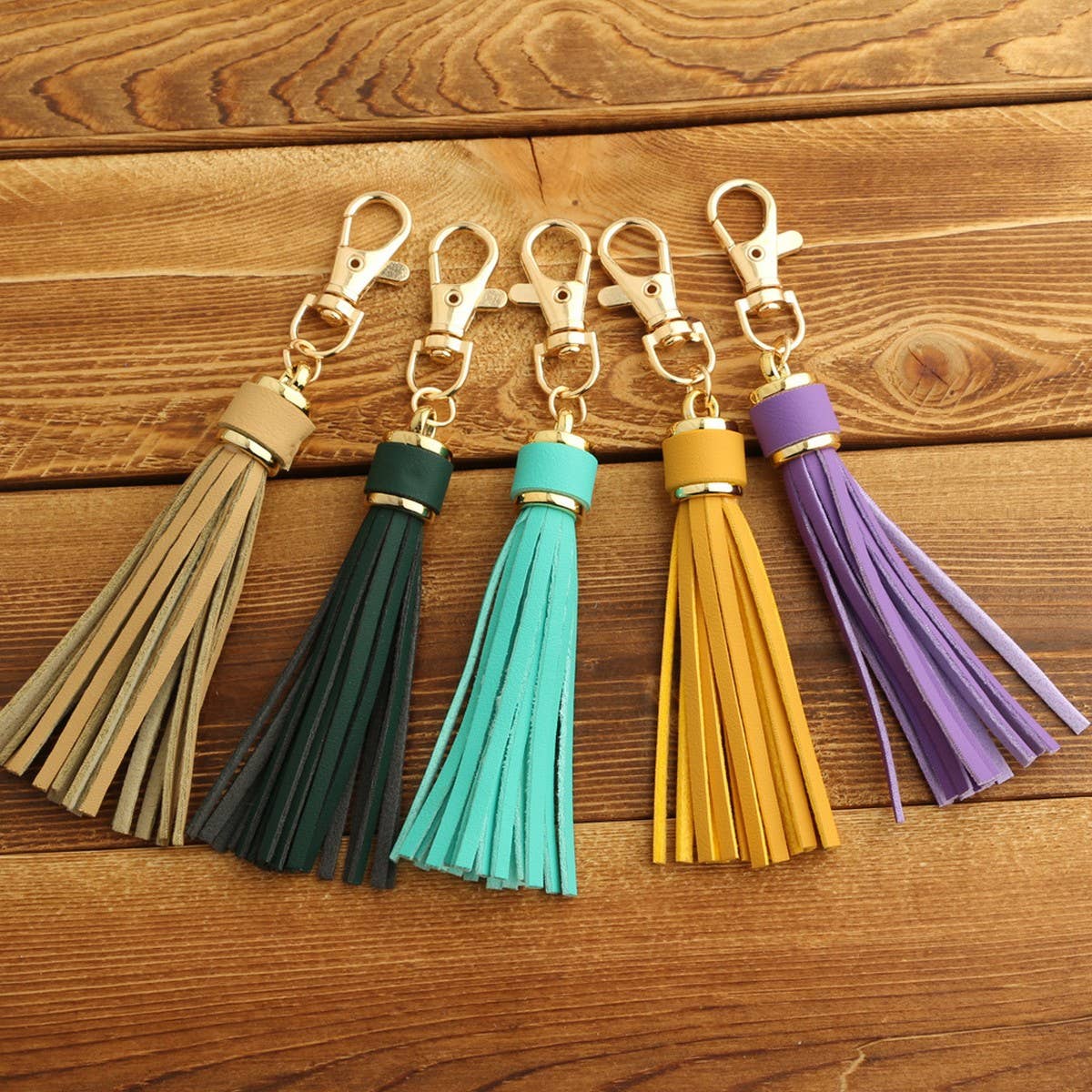 LEATHER FRINGE KEYCHAIN PU TASSEL BAG CHARM_CWAB5008