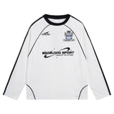 Vintage Embroidered Monogram Crew Neck Hoodie