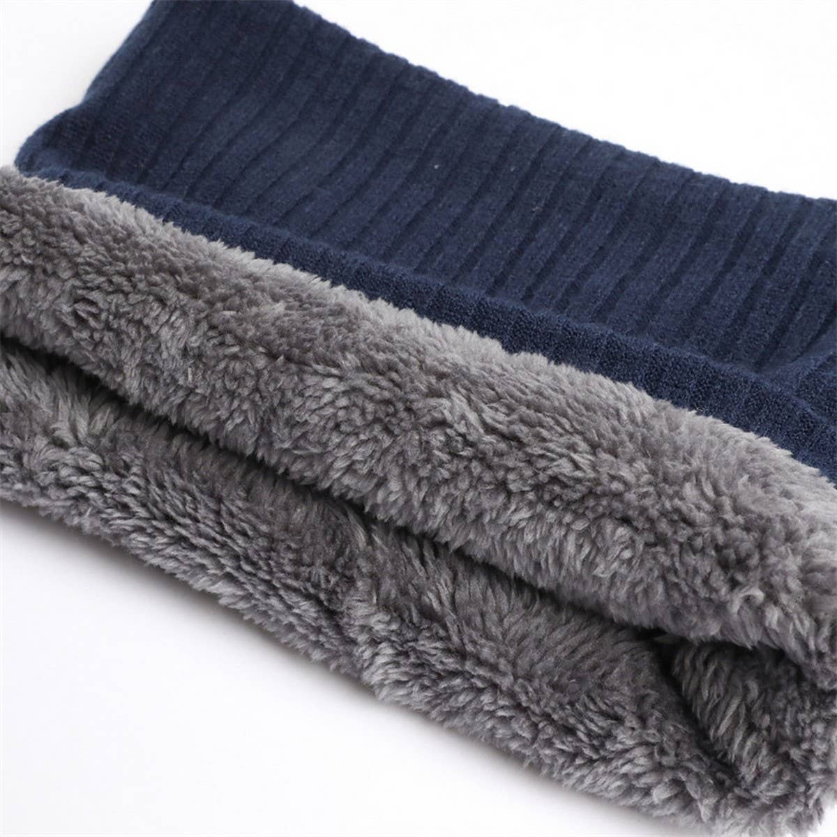 SOLID COLOR PLUS VELVET ELASTIC WARM NECK GAITER_CWASC1023