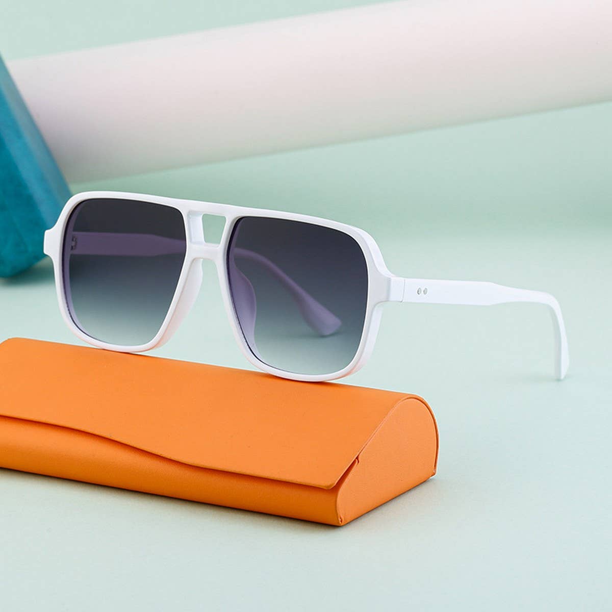 DOUBLE BRIDGE LARGE FRAME DRIVING SUNGLASSES_CWASG0614