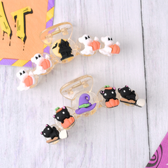 HALLOWEEN PUMPKIN WITCH HAT HAIR CLAW_CWAHA1464