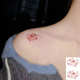 COLOR LOTUS TATTOO STICKERS WATERPROOF FRESH_CWMM8234