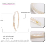 SIMPLE 1CM NARROW ACETATE HAIRBAND HAIRPIN_CWAHA4340