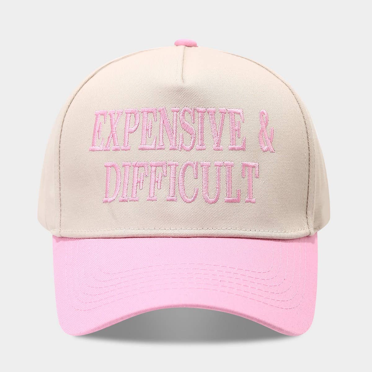 Retro Letter Embroidery Baseball Cap Unisex_Cwah04658