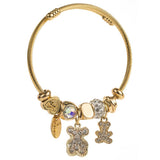 BEAR BUTTERFLY SWAN CHARM COUPLE BRACELET_CWMM8497