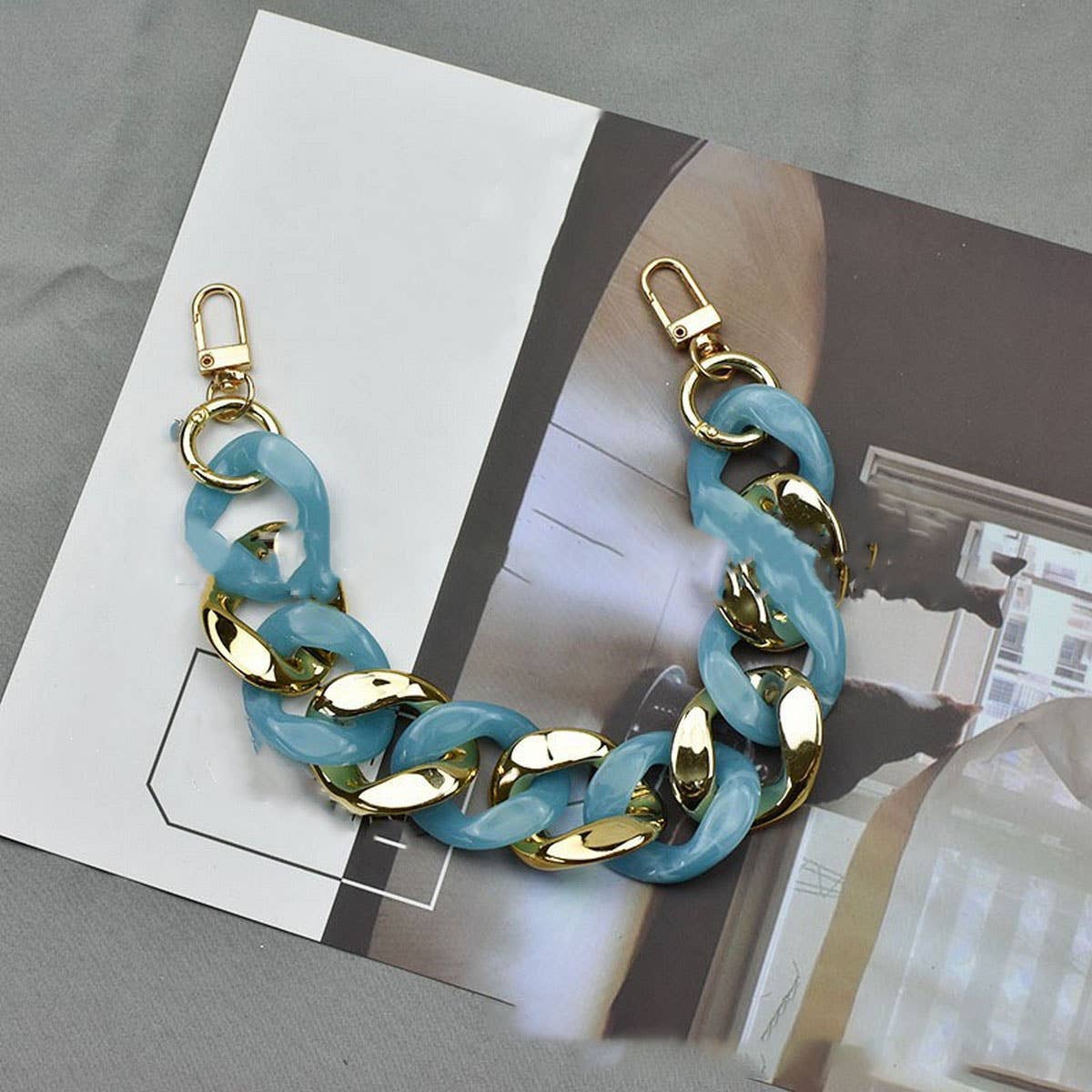 12 ACRYLIC CHAIN STRAP FOR BAGS PHONE CASES_CWMM5066