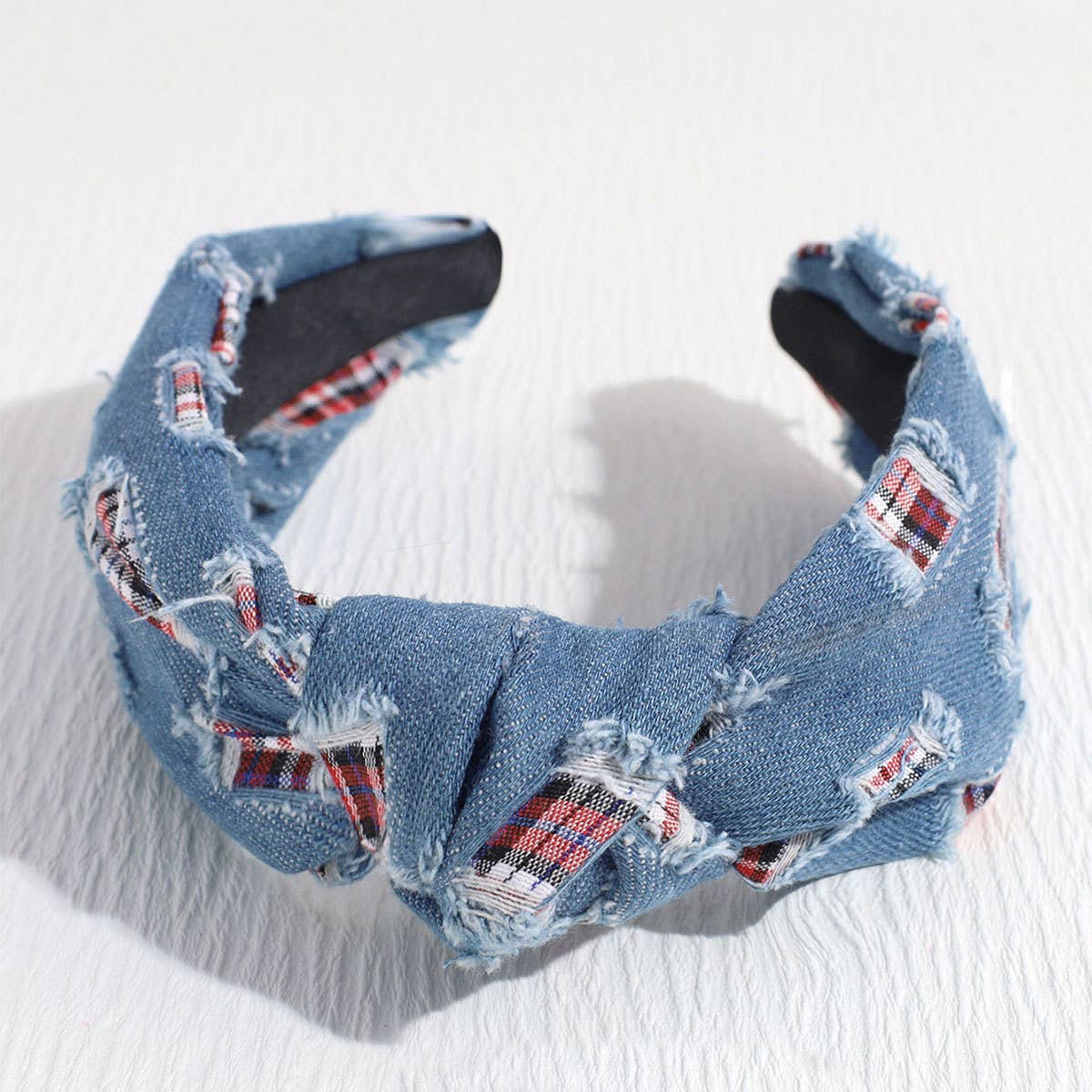 Vintage Denim Knotted Broken Copper Headband