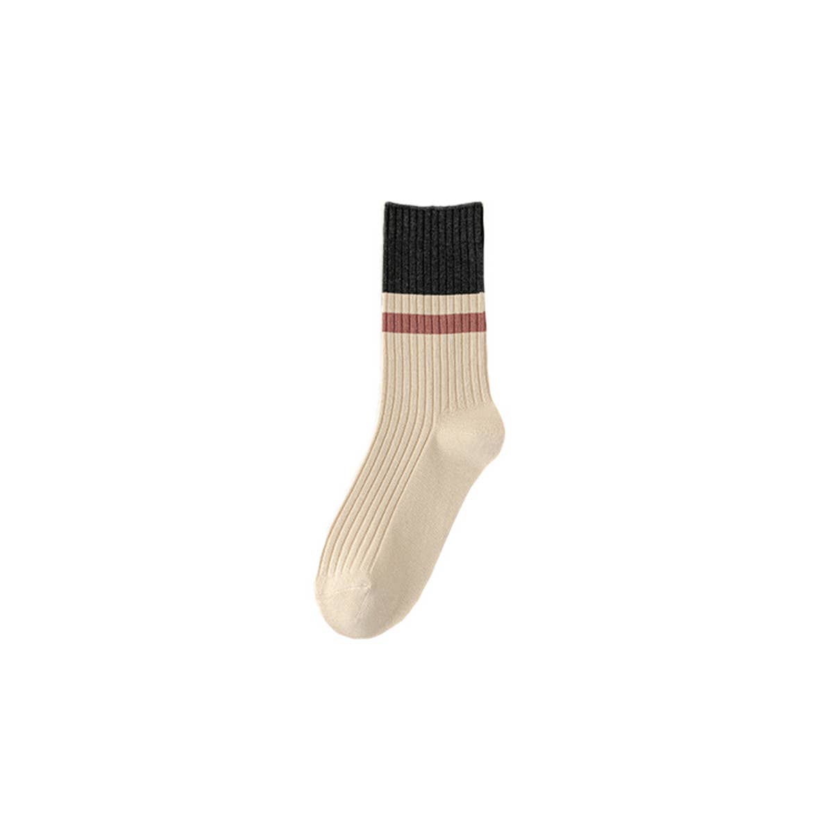 Double Knit Cotton Slouchy Crew Socks_Cwms03330