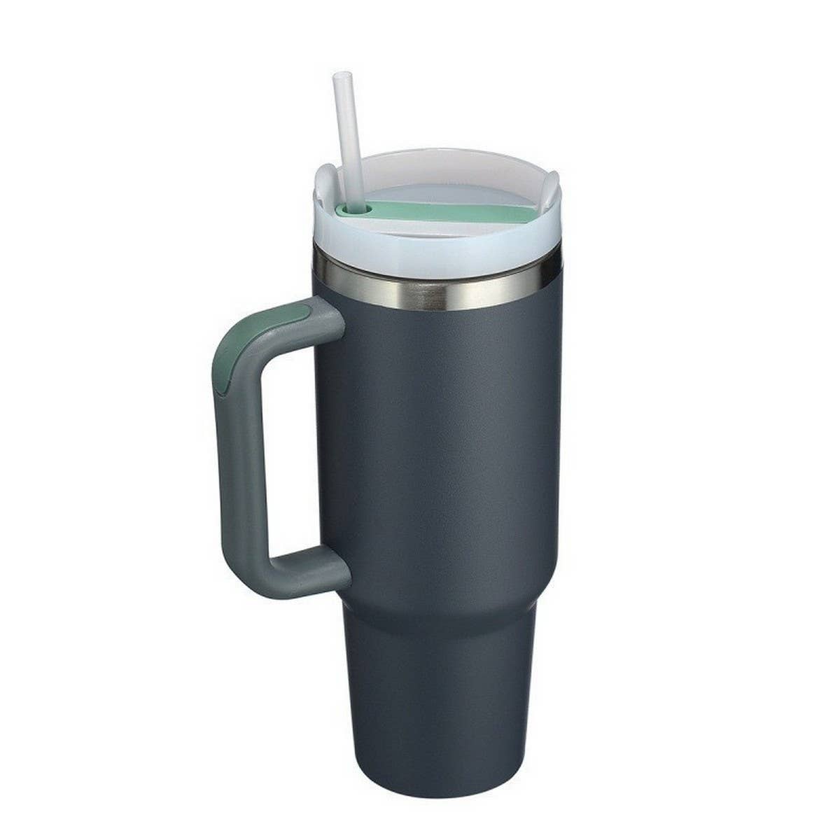 40OZ INSULATED TUMBLER WITH HANDLE STRAW CAR CUP_CWMM7900