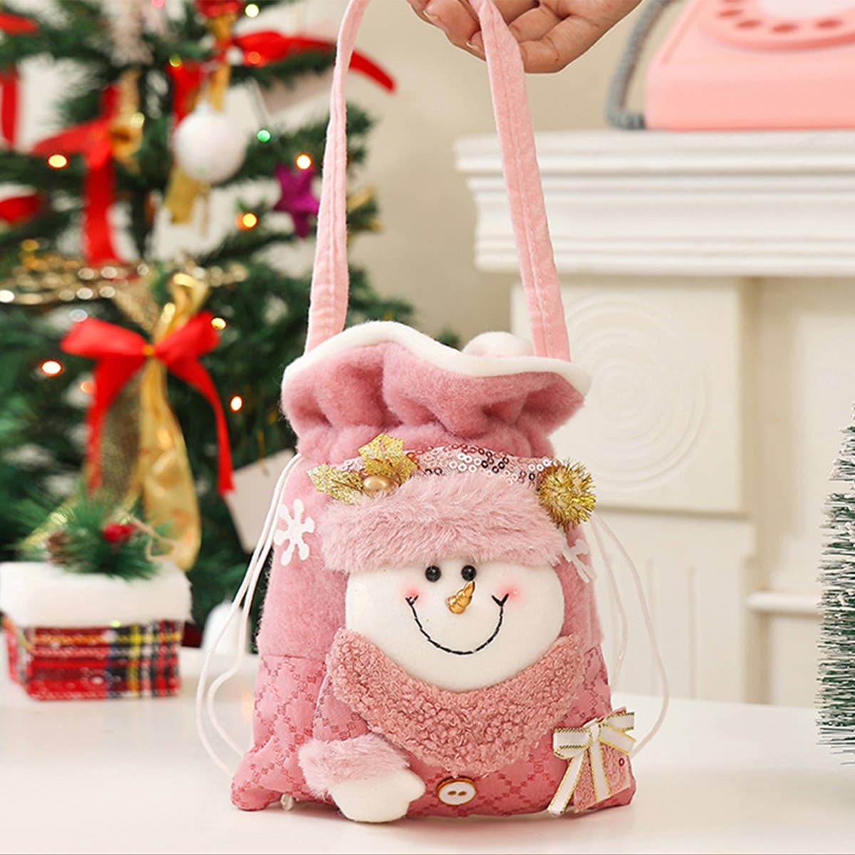 Cwmm9353_Christmas Eve Sequin Kindergarten Candy Gift Bag