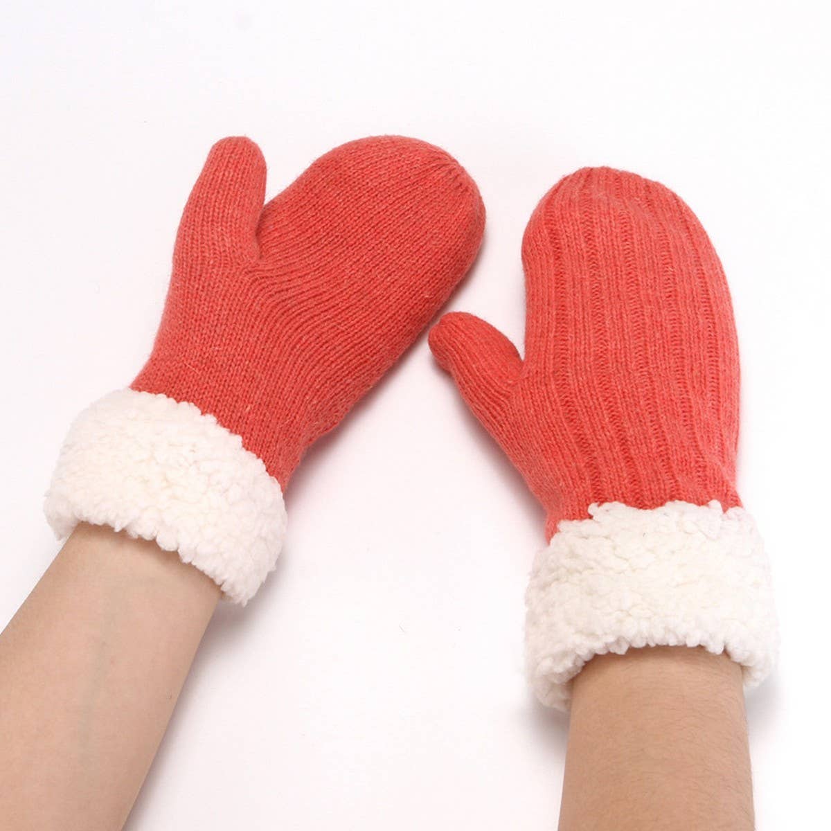 ADULT PLUS VELVET KNITTED WOOL FINGERLESS GLOVES_CWAG0256