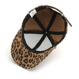 LEOPARD PRINT CURVED BRIM BASEBALL CAP STREET STYLE_CWAH1870