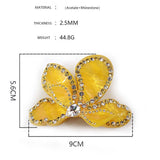 ACETATE HAIR CLIP 3D FLOWER DIAMOND HAIR CLIP_CWAHA4248