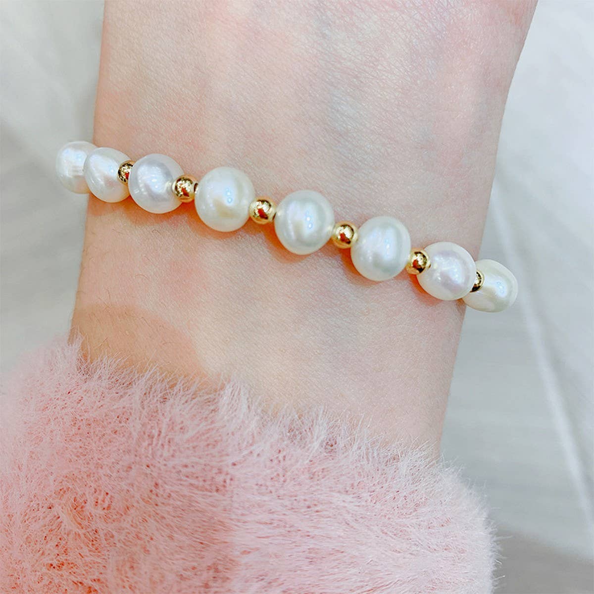 FRESHWATER PEARL SIMPLE FASHION BRACELET_CWAJE1671