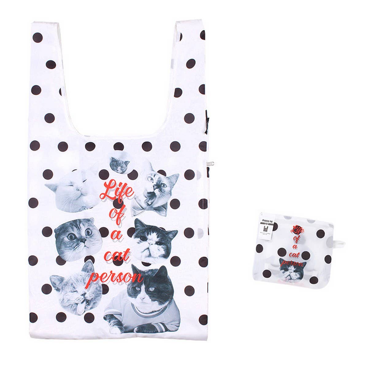 FOLDING DOUBLE SHOPPING BAG LARGE HANDBAG_CWAB1818