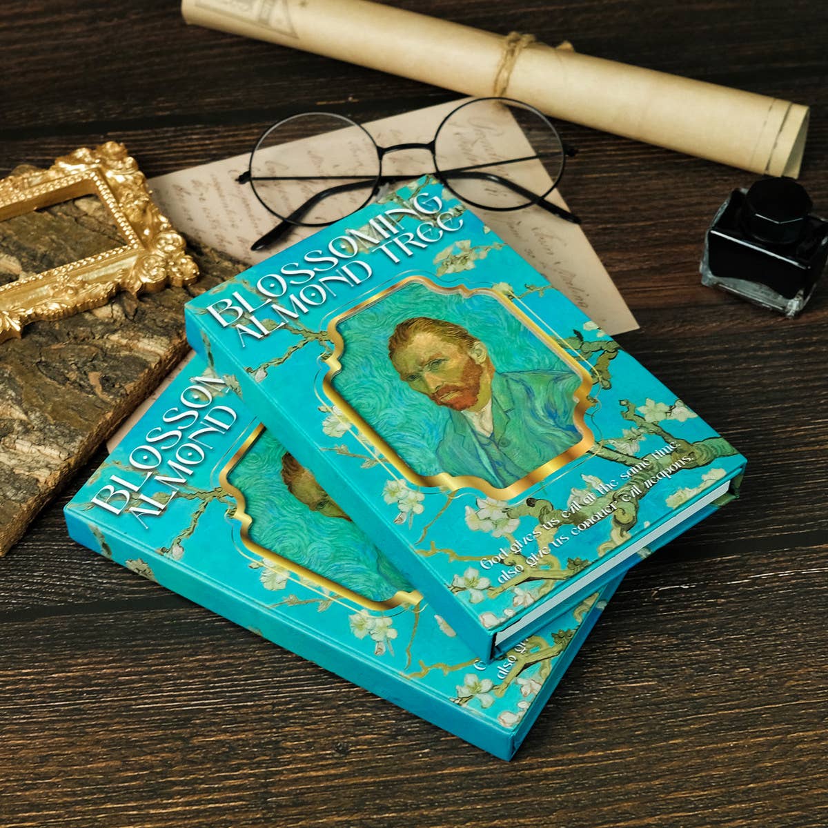 MAGNETIC APRICOT BLOSSOM DIY NOTEBOOK_CWMM1845