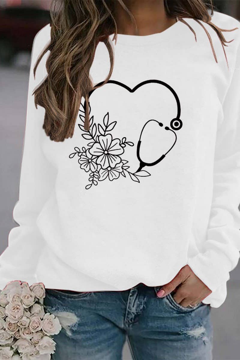 Valentine Day Printed Long Sleeved Pullover_Cwtstl0973