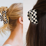 Checkerboard Hair Claw ? Candy Color Acetate Look_Cwmm10084
