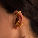 FASHIONABLE AND ELEGANT GOLD SIMPLE EARRINGS_CWASC1646