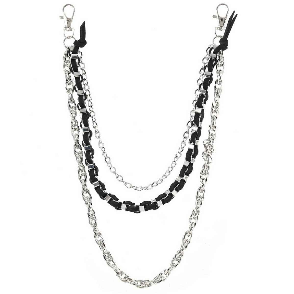 CREATIVE WOVEN THREE LAYER TRENDY JEANS CHAIN_CWMM4829