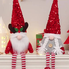 SEQUIN CUTE FACELESS REINDEER RUDOLF PLUSH TOY_CWAJE05384