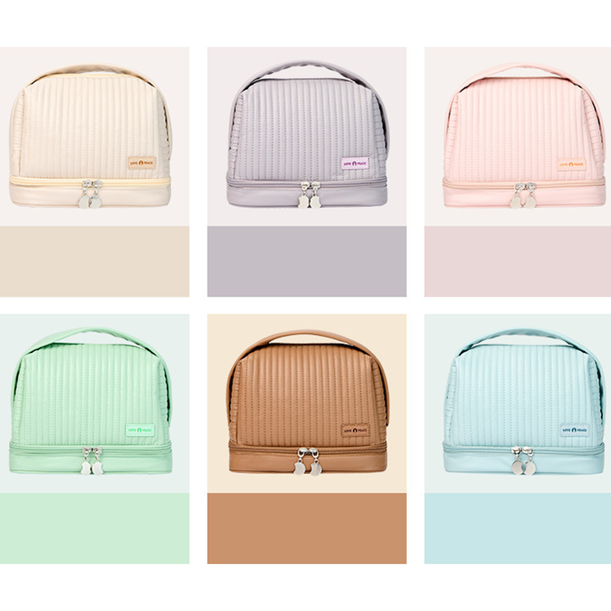 Multifunctional Double Layer Cosmetic Bag _Cwab0554