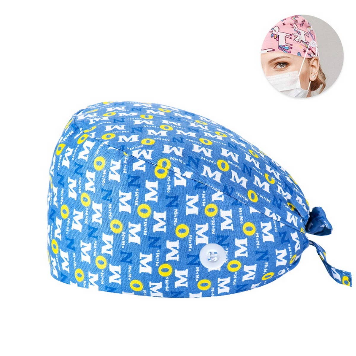 PRINTED SURGICAL CAP SCRUB CAP COTTON NURSE CAP_CWAH3378
