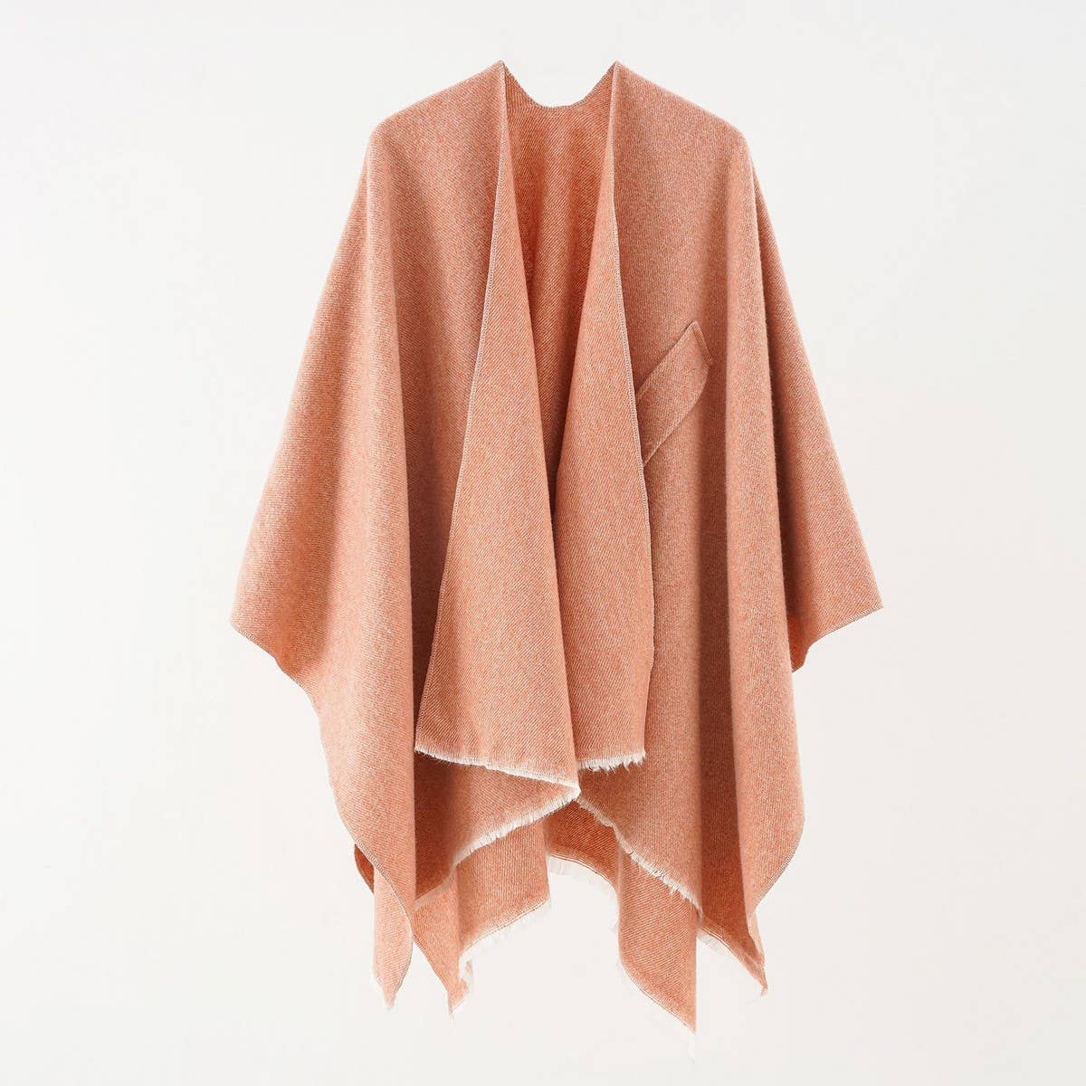 SOLID COLOR DESIGN SPLIT CASHMERE COLOR SHAWL_CWMM2081