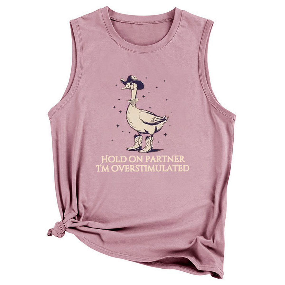 CUTE GRAPHIC TANK TOP FOR WOMEN LOOSE FIT_CWTTSL0421