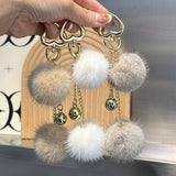CUTE FUR BALL PENDANT BAG ORNAMENT CAR KEYCHAIN_CWMM2517