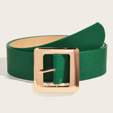 FASHIONABLE GREEN PU BELT_CWABE0445