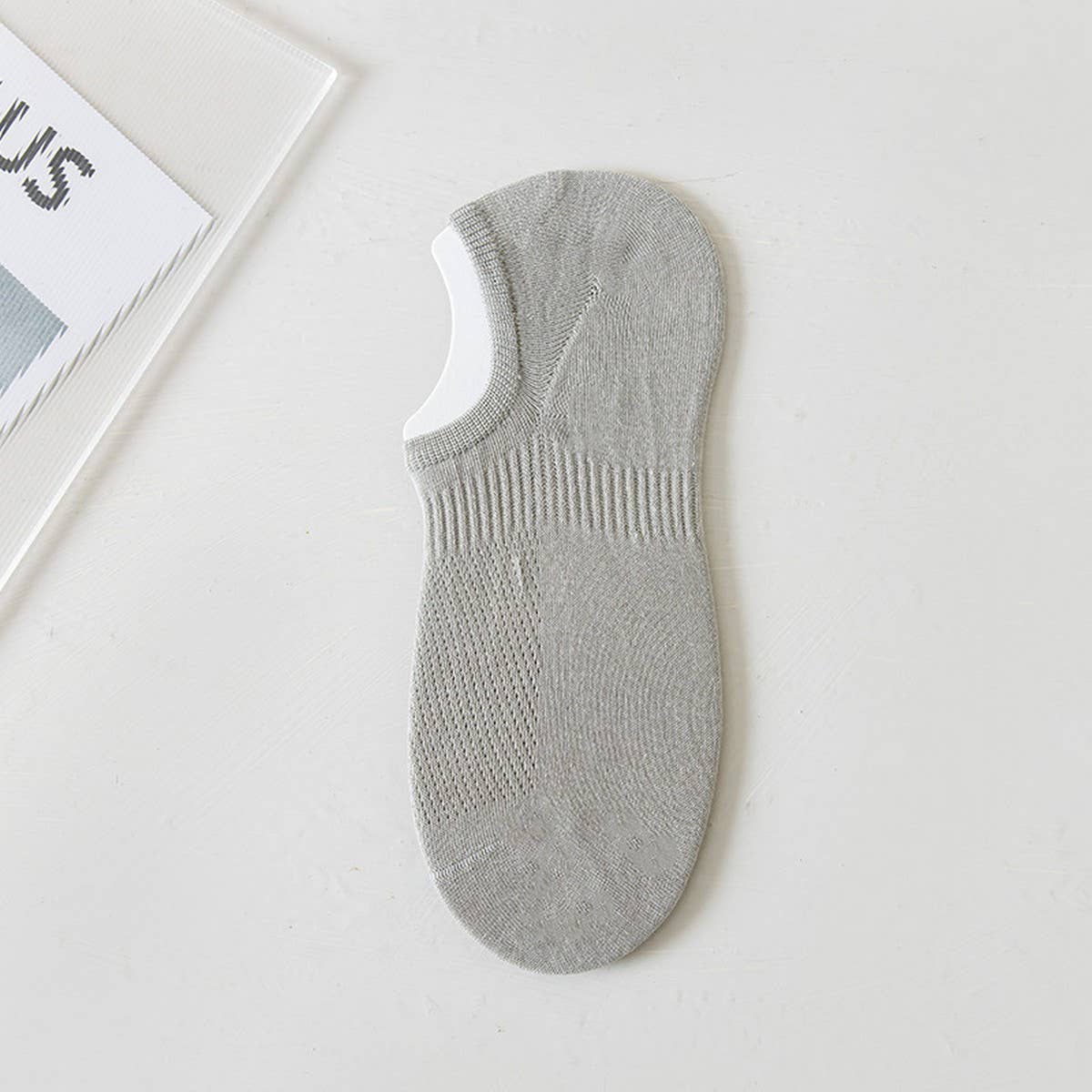 MENS BONELESS MESH SHALLOW INVISIBLE SOCKS_CWMS2011