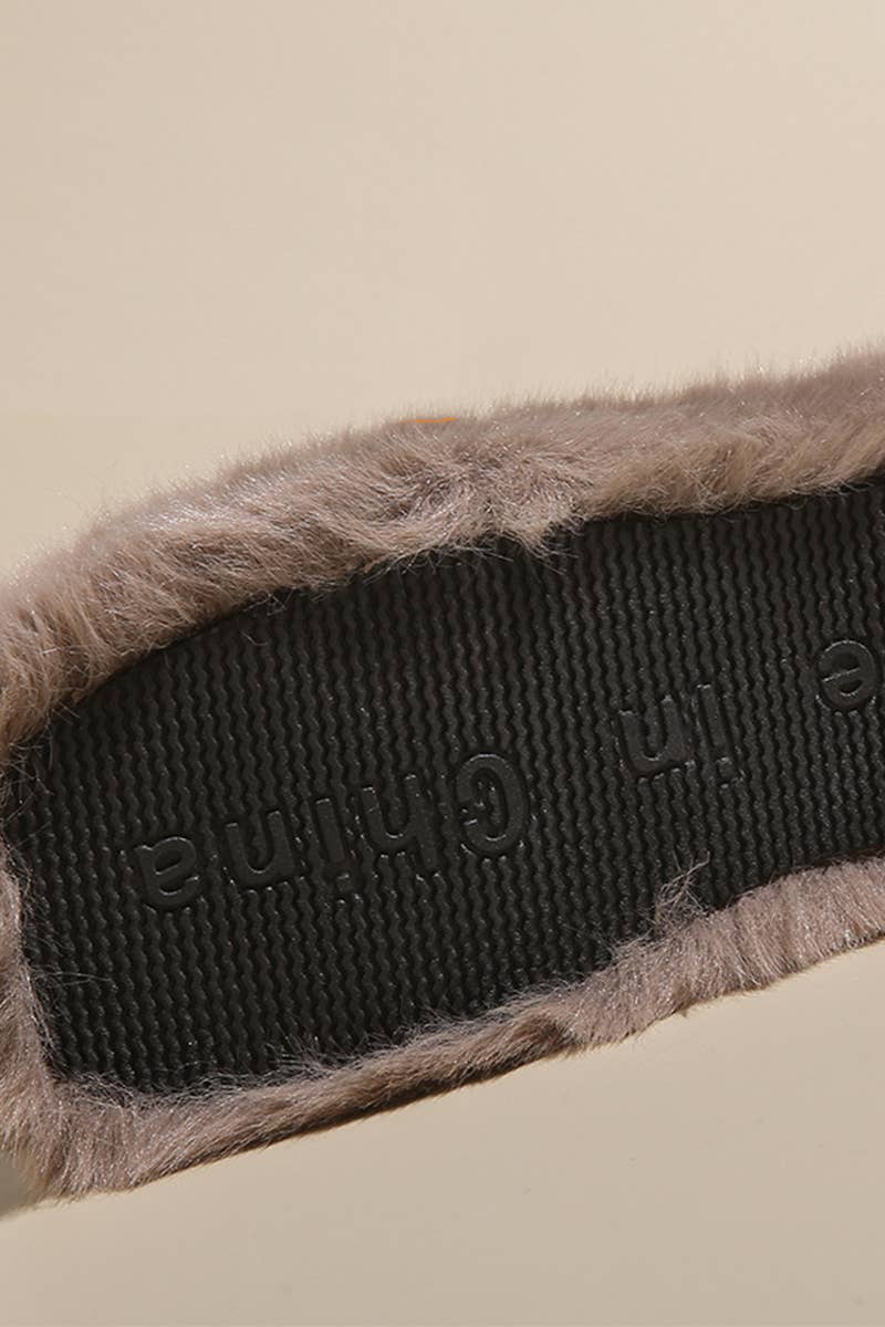 CROSS STRAP FLUFFY BEDROOM SLIPPERS_CWSHS0226