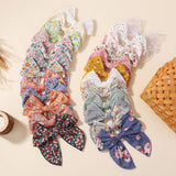 FLORAL COTTON BOW HAIR CLIP FOR BABY GIRLS_CWAHA6752