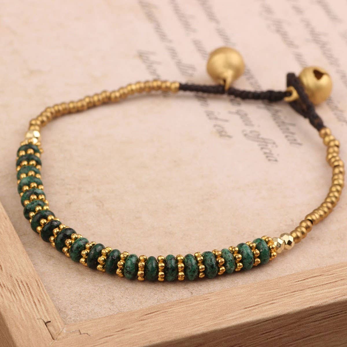 HANDMADE VINTAGE SIMPLE BEADED BRAIDED BRACELET_CWAJE3966