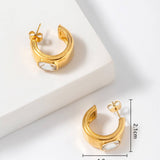 FASHION STAINLESS STEEL EARRINGS WITH ZIRCON_CWMM3647