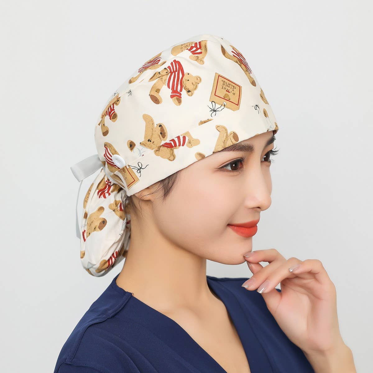 Long Hair Style Baotou Hat Frosted Work Hat_Cwah3385