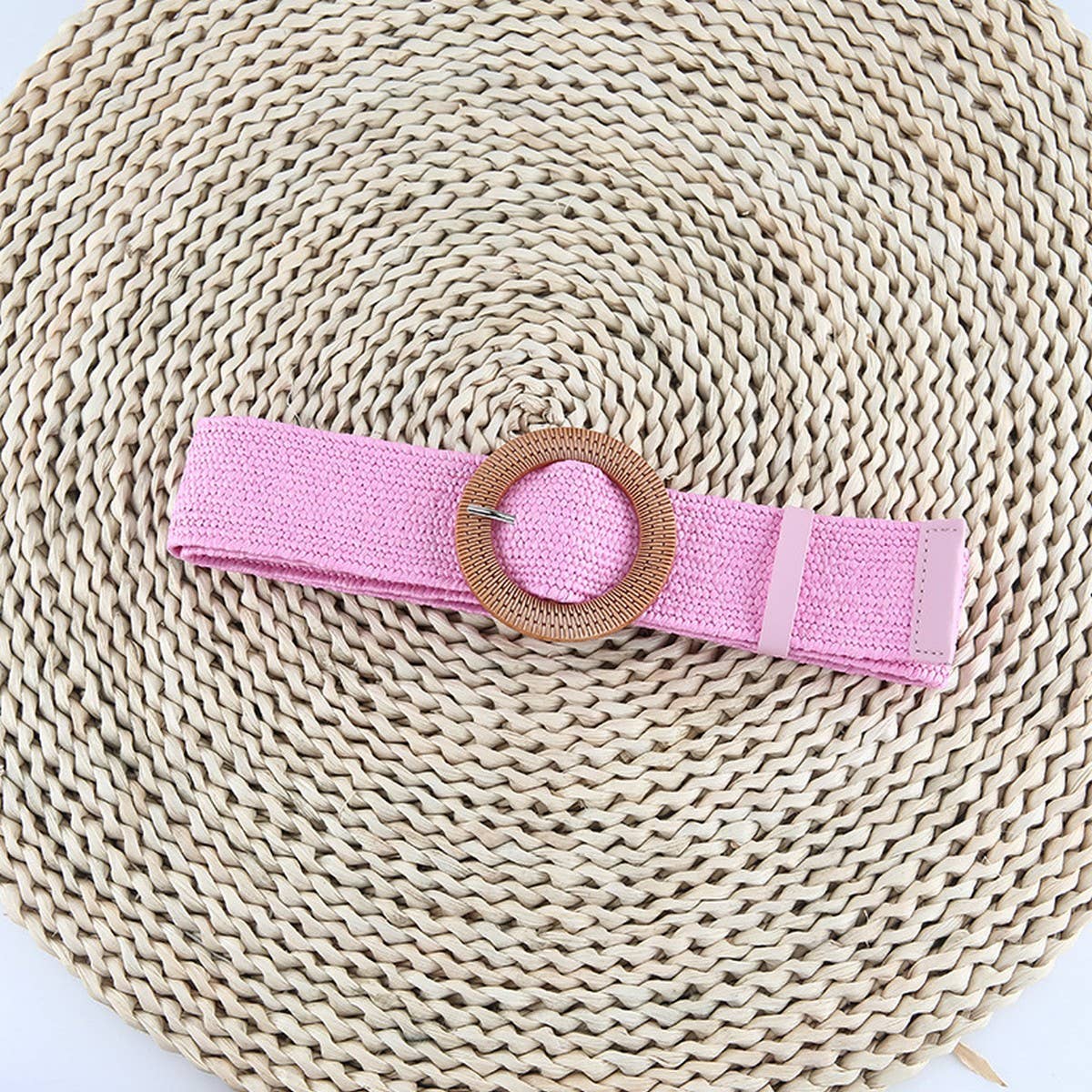 Cwabe0544_Vintage Braided Round Buckle Belts
