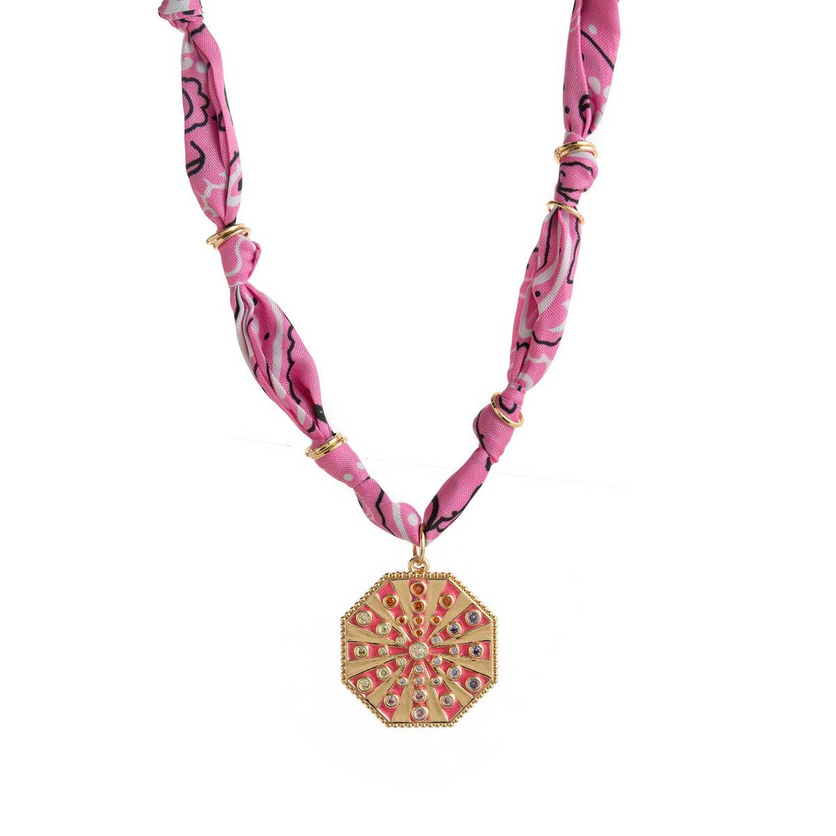 Trendy Colorful Scarf Pendant Necklace For Women_Cwaje05668