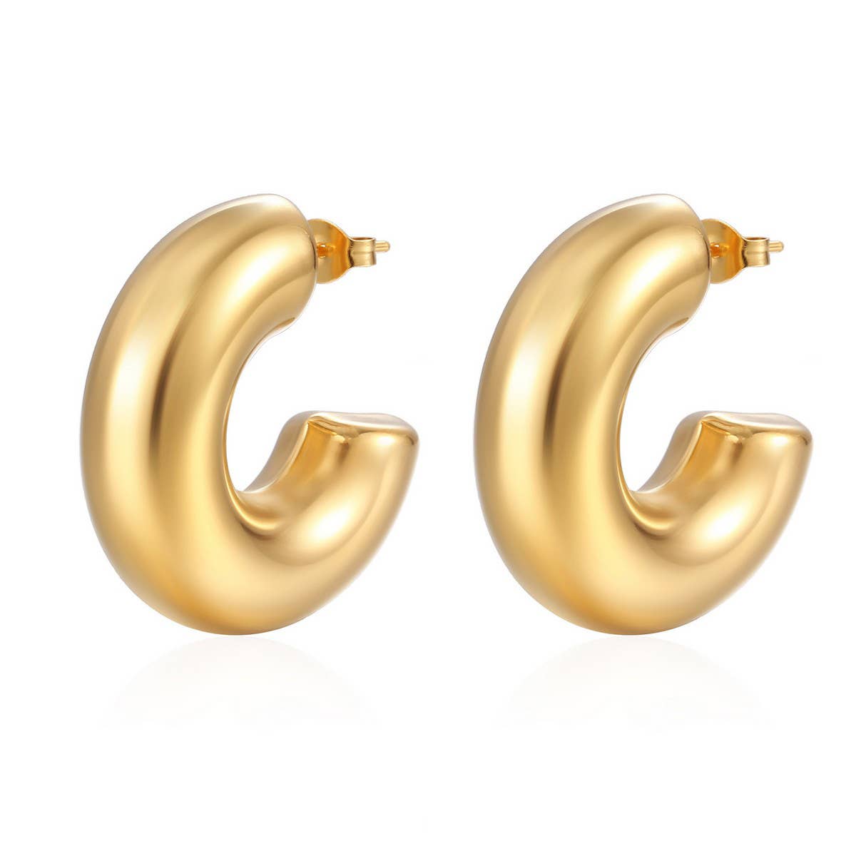 Women Fashion Lightweight Stainless Steel Earrings