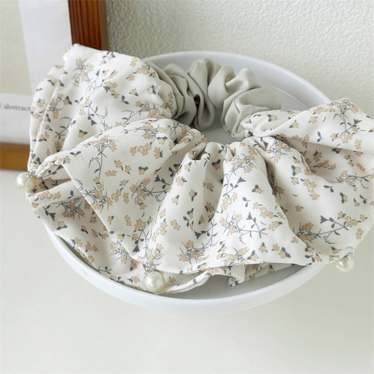 Retro Paisley Large Hair Scrunchie Korean Style_Cwaha07589