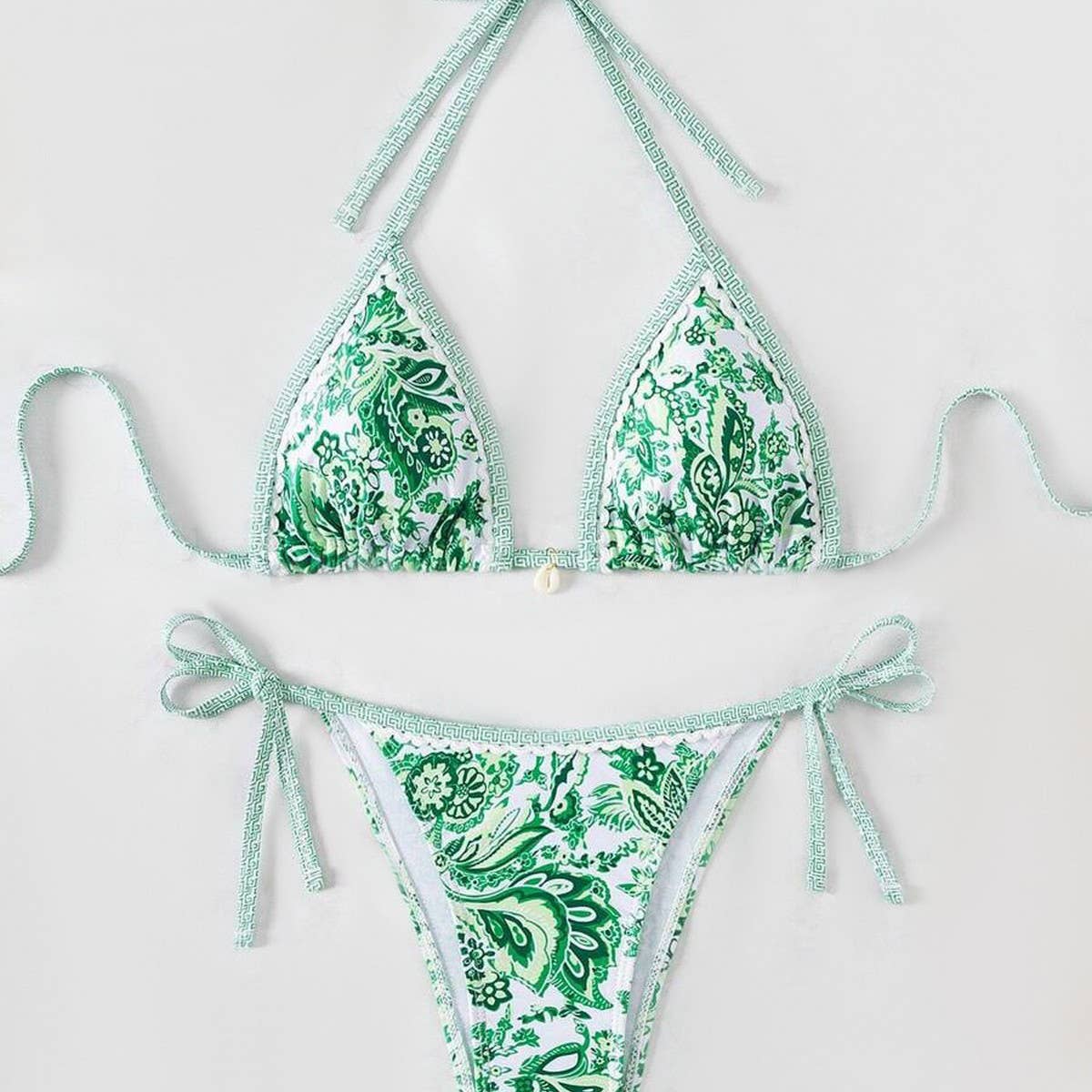 PAISLEY PRINT BIKINI SET TIE SIDE SWIMSUIT_CWMW0918